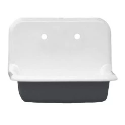 24 Inch Cast Iron High Back Farm Sink 13 24 Inch Cast Iron High Back Farm Sink -Bathroom Shop castsink24 dg