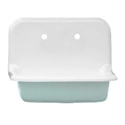 24 Inch Cast Iron High Back Farm Sink