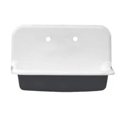 30 Inch Cast Iron High Back Farm Sink