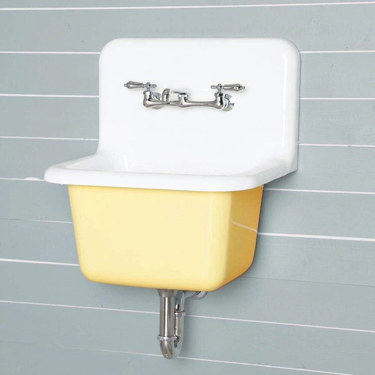 22 Inch Cast Iron High Back Deep Utility Sink 2 22 Inch Cast Iron High Back Deep Utility Sink - Image 2