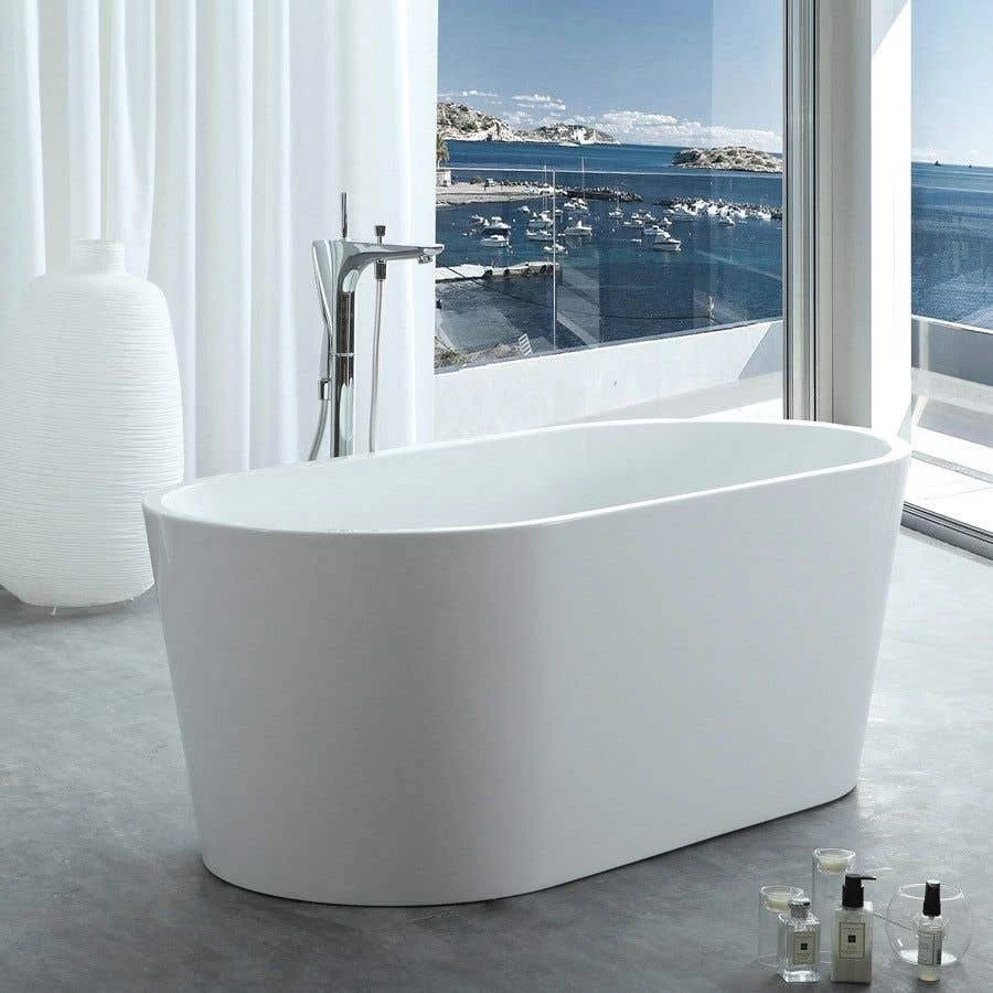 Chloe Acrylic Double Ended Freestanding Tub - No Faucet Drillings 3 Chloe Acrylic Double Ended Freestanding Tub - No Faucet Drillings - Image 3
