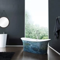 A&E BATH & SHOWER Cyclone 66 Inch Acrylic Seamless Freestanding Tub -Bathroom Shop cyclone pnt 1