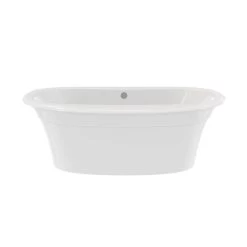 Ella Sleek 66 Inch Double Ended Freestanding Bathtub - White 13 Ella Sleek 66 Inch Double Ended Freestanding Bathtub - White -Bathroom Shop ella tub 66w 36d shot01 4ij4c77sr3ftgedo