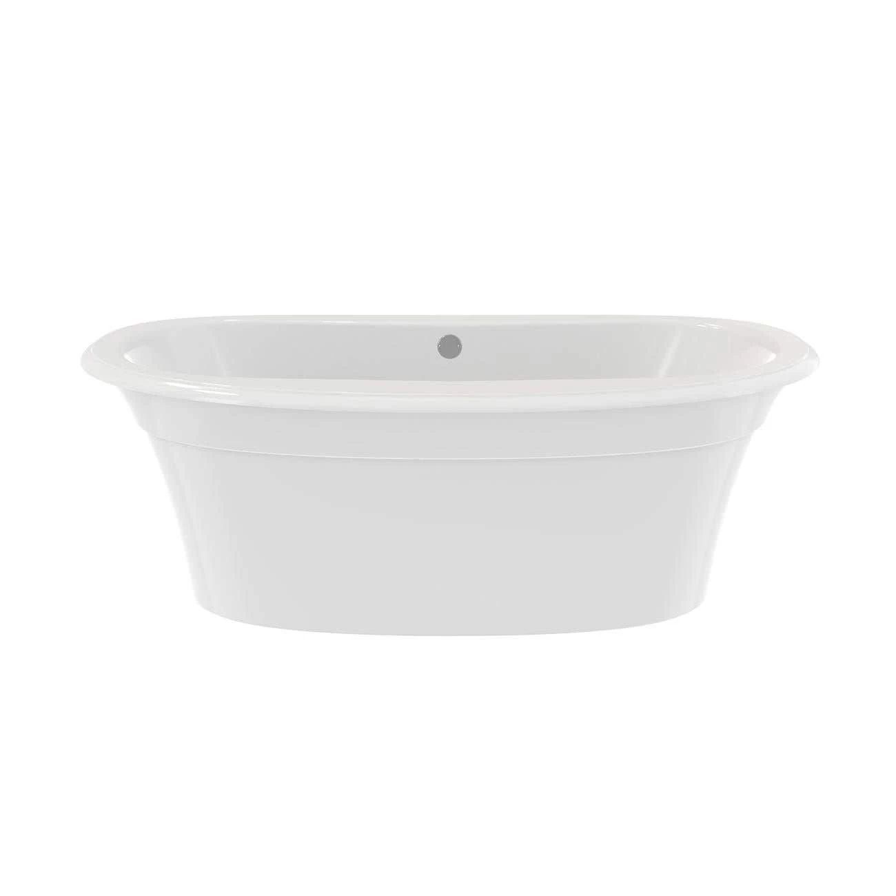 Ella Sleek 66 Inch Double Ended Freestanding Bathtub - White 6 Ella Sleek 66 Inch Double Ended Freestanding Bathtub - White - Image 6