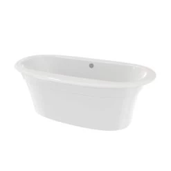 Ella Sleek 66 Inch Double Ended Freestanding Bathtub - White 14 Ella Sleek 66 Inch Double Ended Freestanding Bathtub - White -Bathroom Shop ella tub 66w 36d shot02 nvvyrnxzskanytlv