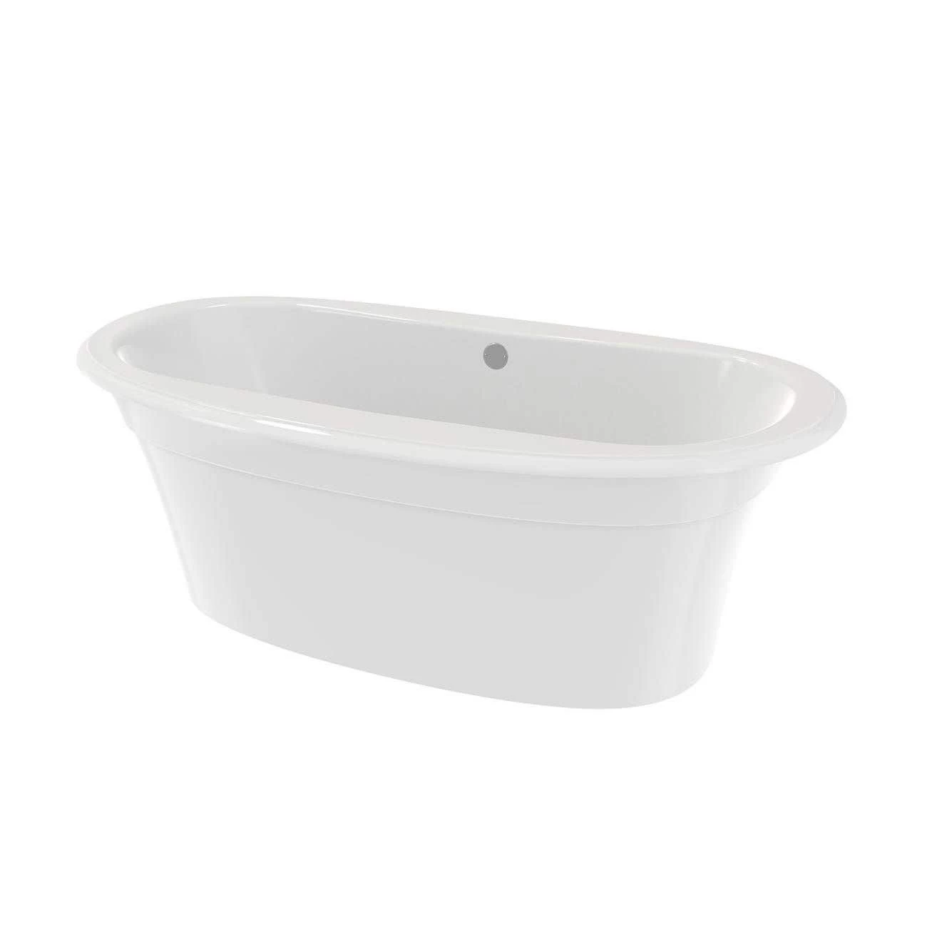 Ella Sleek 66 Inch Double Ended Freestanding Bathtub - White 7 Ella Sleek 66 Inch Double Ended Freestanding Bathtub - White - Image 7