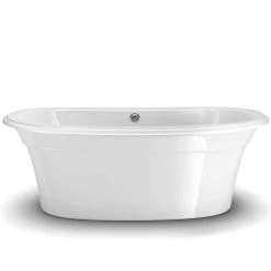 Ella Sleek 66 Inch Double Ended Freestanding Bathtub - White 12 Ella Sleek 66 Inch Double Ended Freestanding Bathtub - White -Bathroom Shop ella white crop bsedhzjs57umjdmj