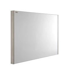 40" Slim Frame Bathroom Vanity Mirror, Wall Mount, Cloud, Serie Barcelona By VALENZUELA