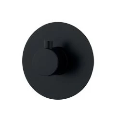 DAX Round Concealed 3 Way Diverter. Matte Black Finish (DAX-1053-RD-BL) -Bathroom Shop hp01
