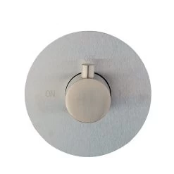 DAX Round Concealed 3 Way Diverter. Brushed Nickel Finish (DAX-1053-RD-BN) -Bathroom Shop hp01 bn