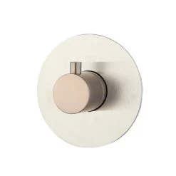 DAX Round Concealed 3 Way Diverter. Brushed Nickel Finish (DAX-1053-RD-BN) -Bathroom Shop hp01 bn 1