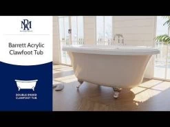 Barrett Acrylic Double Ended Clawfoot Tub - Made In USA -Bathroom Shop hqdefault 2 48