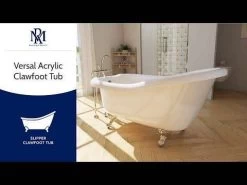 Versal Acrylic Slipper Clawfoot Tub - Made In USA 10 Versal Acrylic Slipper Clawfoot Tub - Made In USA -Bathroom Shop hqdefault 2 49