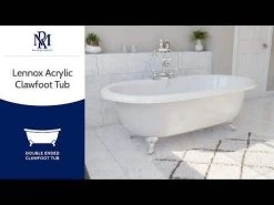 Lennox Acrylic Double Ended Clawfoot Tub - Made In USA 9 Lennox Acrylic Double Ended Clawfoot Tub - Made In USA -Bathroom Shop hqdefault 2 50