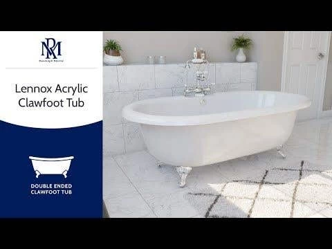 Lennox Acrylic Double Ended Clawfoot Tub - Made In USA 3 Lennox Acrylic Double Ended Clawfoot Tub - Made In USA - Image 3