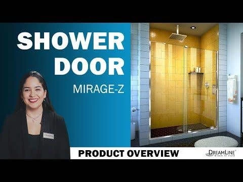 DreamLine Mirage-Z 56-60 In. W X 58 In. H Frameless Sliding Tub Door 2 DreamLine Mirage-Z 56-60 In. W X 58 In. H Frameless Sliding Tub Door - Image 2