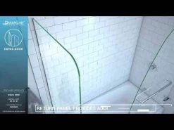 DreamLine Aqua Uno 56-60 Inch W X 30 Inch D X 58 Inch H Frameless Hinged Tub Door With Return Panel -Bathroom Shop hqdefault 6 11