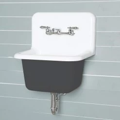 22 Inch Cast Iron High Back Deep Utility Sink 19 22 Inch Cast Iron High Back Deep Utility Sink -Bathroom Shop lg22sink dg 1