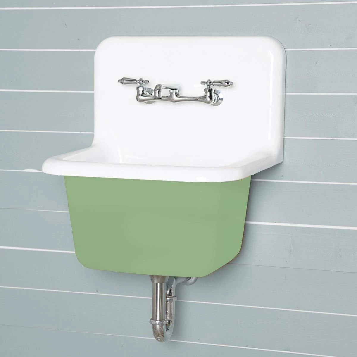 22 Inch Cast Iron High Back Deep Utility Sink 7 22 Inch Cast Iron High Back Deep Utility Sink - Image 7