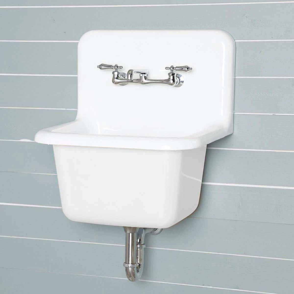 22 Inch Cast Iron High Back Deep Utility Sink 11 22 Inch Cast Iron High Back Deep Utility Sink - Image 11