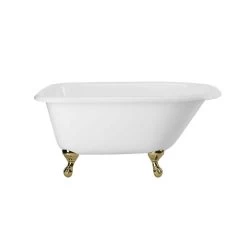 Norfolk 48 Inch Cast Iron Classic Clawfoot Tub - No Faucet Drillings 7 Norfolk 48 Inch Cast Iron Classic Clawfoot Tub - No Faucet Drillings -Bathroom Shop lg48rt0wrbs 2 1 1