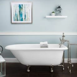 Heritage Cast Iron Classic Clawfoot Tub - No Faucet Drillings