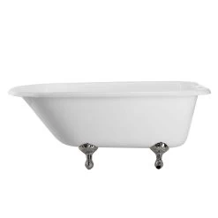 Heritage Cast Iron Classic Clawfoot Tub - Rim Faucet Drillings -Bathroom Shop lg60rt7wrbc 2 12