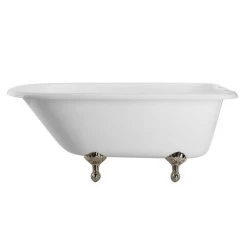 Heritage Cast Iron Classic Clawfoot Tub - Rim Faucet Drillings -Bathroom Shop lg60rt7wrbn 2 9