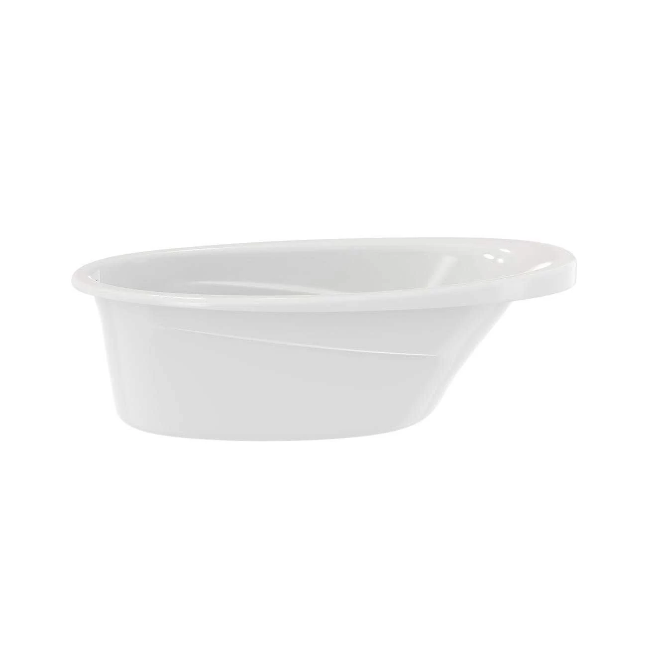 Marla 63 Inch Acrylic Drop-in Universal Drain Bathtub - White 5 Marla 63 Inch Acrylic Drop-in Universal Drain Bathtub - White - Image 5