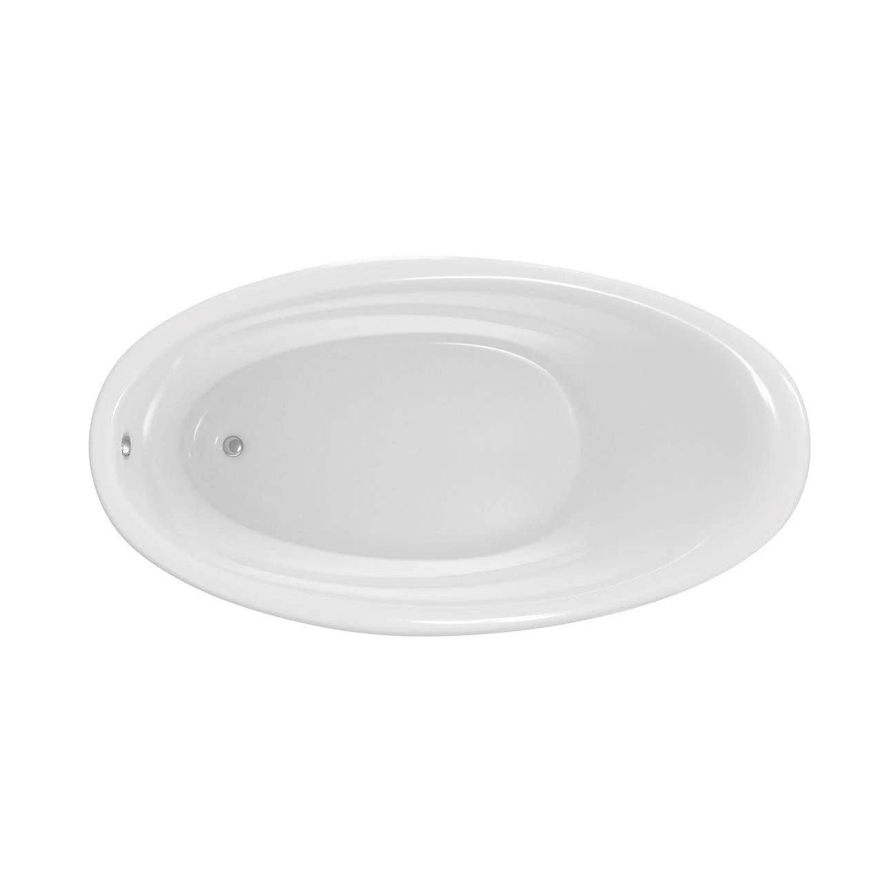 Marla 63 Inch Acrylic Drop-in Universal Drain Bathtub - White 7 Marla 63 Inch Acrylic Drop-in Universal Drain Bathtub - White - Image 7