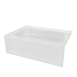 Marratta Acrylic 60 Inch Alcove Bathtub - White -Bathroom Shop marratta tub shot02 e48upbb7sma9b9p4