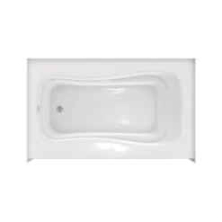 Novelli Acrylic Alcove Bathtub - White -Bathroom Shop novelli tub shot03 dfztersc8qskg5rs