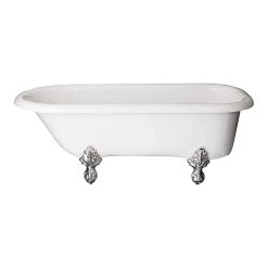 Regent Acrylic Classic Clawfoot Tub - No Faucet Drillings -Bathroom Shop r501 c 3