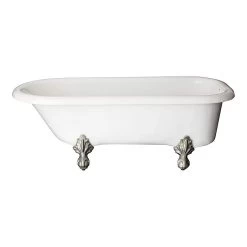 Regent Acrylic Classic Clawfoot Tub - No Faucet Drillings