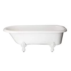Regent Acrylic Classic Clawfoot Tub - No Faucet Drillings -Bathroom Shop r501 p 3