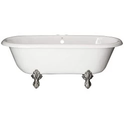 Marquis Acrylic Double Ended Clawfoot Tub - Rim Faucet Drillings -Bathroom Shop rd551 n rm 1