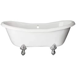 Duchess Acrylic Double Slipper Clawfoot Tub - No Faucet Drillings -Bathroom Shop rds551 c nh 1