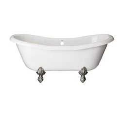 Duchess Acrylic Double Slipper Clawfoot Tub - No Faucet Drillings -Bathroom Shop rds551 n nh 1