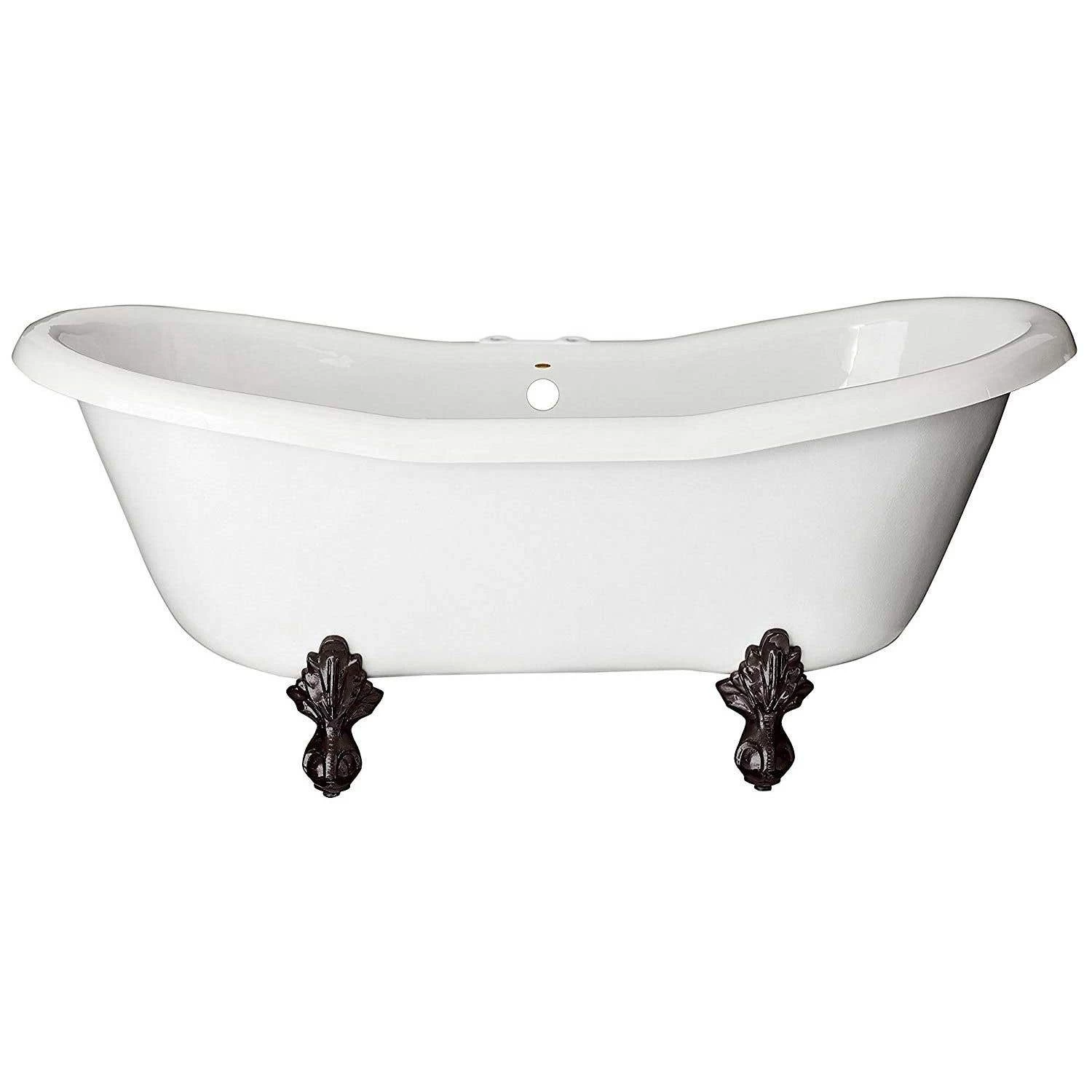 Duchess Acrylic Double Slipper Clawfoot Tub - Rim Faucet Drillings 5 Duchess Acrylic Double Slipper Clawfoot Tub - Rim Faucet Drillings - Image 5