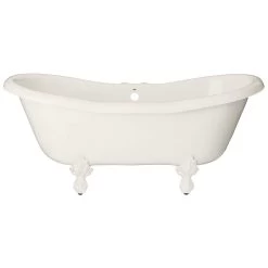Duchess Acrylic Double Slipper Clawfoot Tub - Rim Faucet Drillings 19 Duchess Acrylic Double Slipper Clawfoot Tub - Rim Faucet Drillings -Bathroom Shop rds553 p rm 1