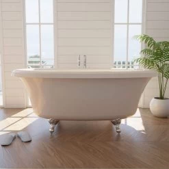 Barrett 72 Inch Double Ended Clawfoot Air Massage Tub - Made In USA -Bathroom Shop rm barrett air bi c life