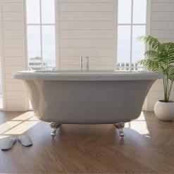 Barrett 72 Inch Double Ended Clawfoot Air Massage Tub - Made In USA -Bathroom Shop rm barrett air lg c life