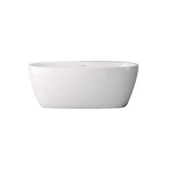 Luna Acrylic Double Ended Freestanding Tub Package -Bathroom Shop rm luna front 1 1
