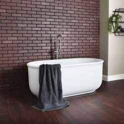 Taft Matte White Acrylic Double Ended Freestanding Tub