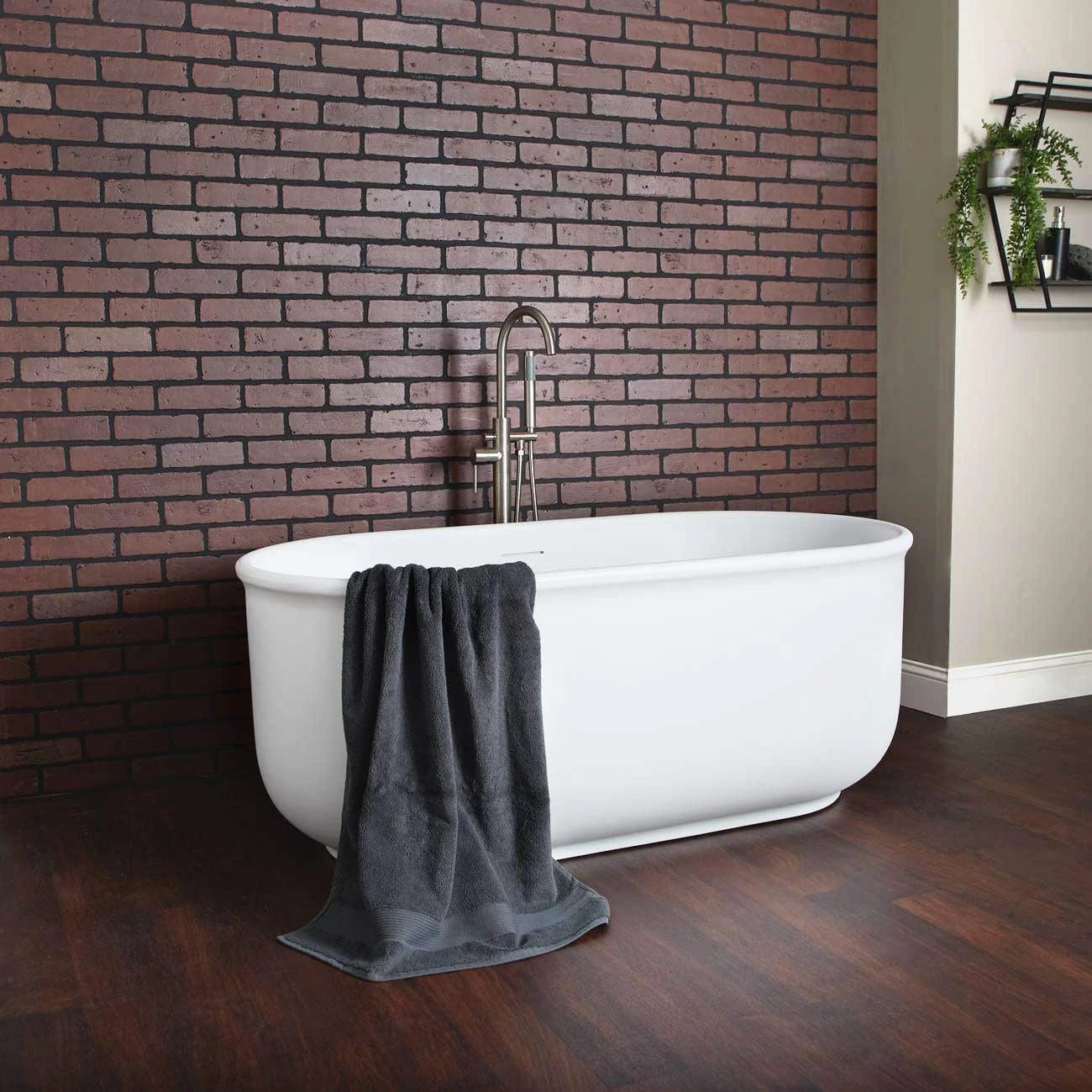 Taft Matte White Acrylic Double Ended Freestanding Tub 1 Taft Matte White Acrylic Double Ended Freestanding Tub