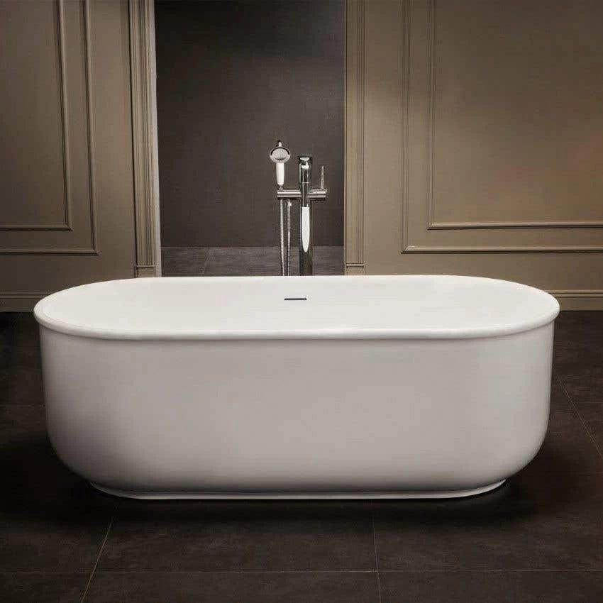 Taft Matte White Acrylic Double Ended Freestanding Tub 2 Taft Matte White Acrylic Double Ended Freestanding Tub - Image 2