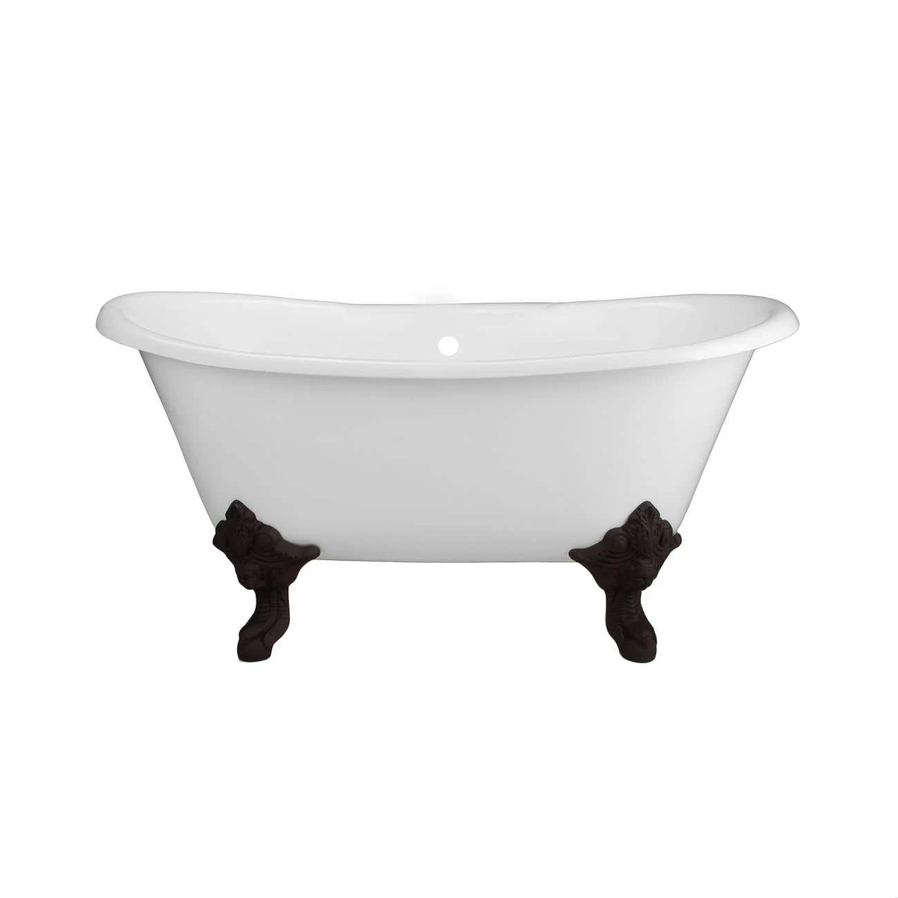Monarch Cast Iron Double Slipper Clawfoot Tub - No Faucet Drillings - Monarch Feet 4 Monarch Cast Iron Double Slipper Clawfoot Tub - No Faucet Drillings - Monarch Feet - Image 4