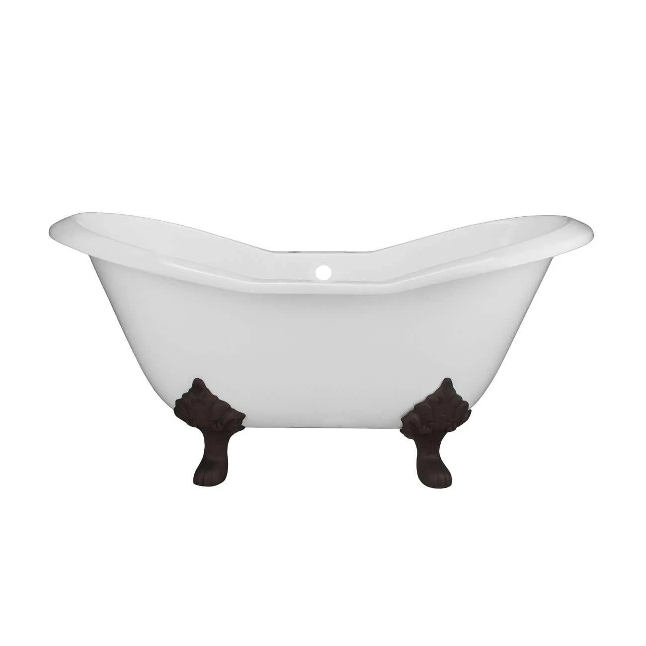 Grace Cast Iron Double Slipper Tub - Rim Faucet Drillings - Lion Paw Feet 14 Grace Cast Iron Double Slipper Tub - Rim Faucet Drillings - Lion Paw Feet - Image 14
