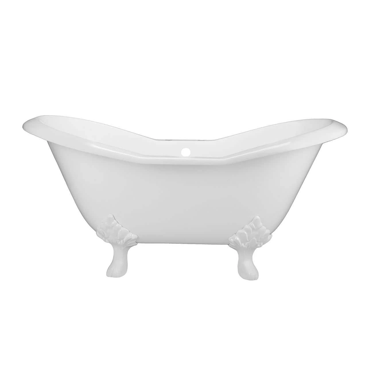 Grace Cast Iron Double Slipper Tub - Rim Faucet Drillings - Lion Paw Feet 13 Grace Cast Iron Double Slipper Tub - Rim Faucet Drillings - Lion Paw Feet - Image 13