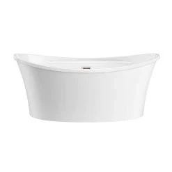 Silas Acrylic Double Slipper Freestanding Tub Package 11 Silas Acrylic Double Slipper Freestanding Tub Package -Bathroom Shop rma1 bn front